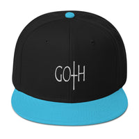 Goth Dark and Morbid Style Halloween Embroidered Flat Bill Cap embroidered snapback hat, product image 13