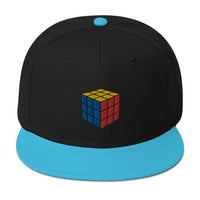 Gaming Speed Cube Puzzle Box Embroidered Flat Bill Cap embroidered snapback hat, product image 14