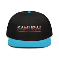 Anime Samurai Warrior Embroidered Flat Bill embroidered snapback hat, product image 7