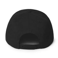 Black 9 Point Star Pentagram Occult Symbol Embroidered Flat Bill Cap embroidered snapback hat, product image 5
