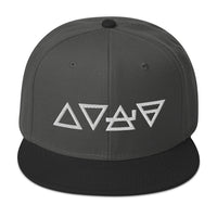 Fire Water Wind Earth The Four Elements of Matter Embroidered Flat Bill Cap embroidered snapback hat, product image 25