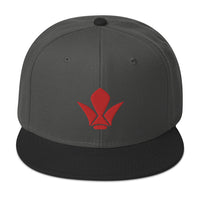 Tekkadan Iron Flower Brigade Embroidered Flat Bill Cap embroidered snapback hat, product image 25