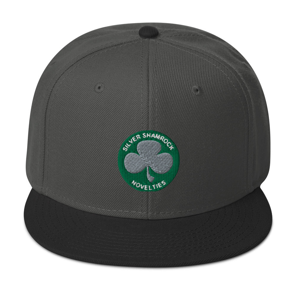 Silver Shamrock Novelties Embroidered Flat Bill Cap Snapback Hat