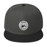 Black Widow Spider Latrodectus Embroidered Flat Bill Cap embroidered snapback hat, product image 25