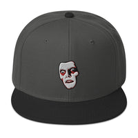 Horror Monster Pazuzu "Captain Howdy" Embroidered Flat Bill Cap embroidered snapback hat, product image 25