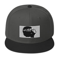 Halloween Monster Bride of Frankenstein Embroidered Flat Bill Cap embroidered snapback hat, product image 1