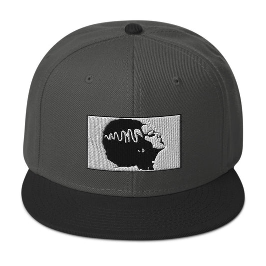 Halloween Monster Bride of Frankenstein Embroidered Flat Bill Cap embroidered snapback hat, product image 1