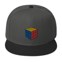 Gaming Speed Cube Puzzle Box Embroidered Flat Bill Cap embroidered snapback hat, product image 26