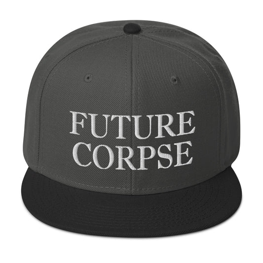Future Corpse Goth Fashion Embroidered Flat Bill Cap embroidered snapback hat, product image 1