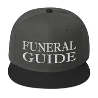 Funeral Guide Parlor Director Embroidered Flat Bill Cap embroidered snapback hat, product image 25
