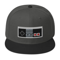 Classic 80's Game Controller Embroidered Flat Bill Cap embroidered snapback hat, product image 25