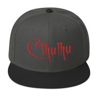 Red Call of Cthulhu The Great Old Ones Embroidered Flat Bill Cap embroidered snapback hat, product image 25