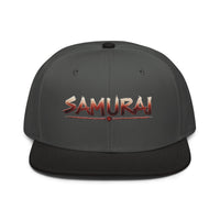 Anime Samurai Warrior Embroidered Flat Bill embroidered snapback hat, product image 8