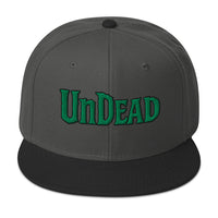 Undead Zombie embroidered snapback hat, product image 1