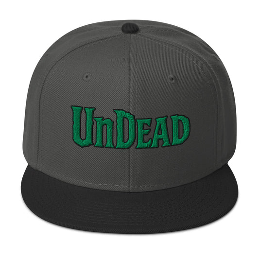 Undead Zombie embroidered snapback hat, product image 1