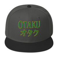 Otaku オタク embroidered snapback hat, product image 7