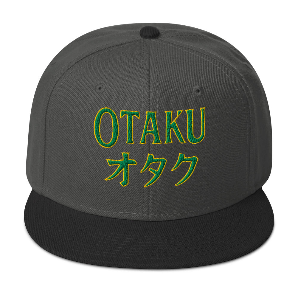 Otaku オタク embroidered snapback hat, product image 7