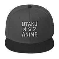 Otaku オタク Anime embroidered snapback hat, product image 8
