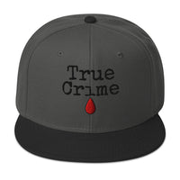 True Crime Blood Drop embroidered snapback hat, product image 1