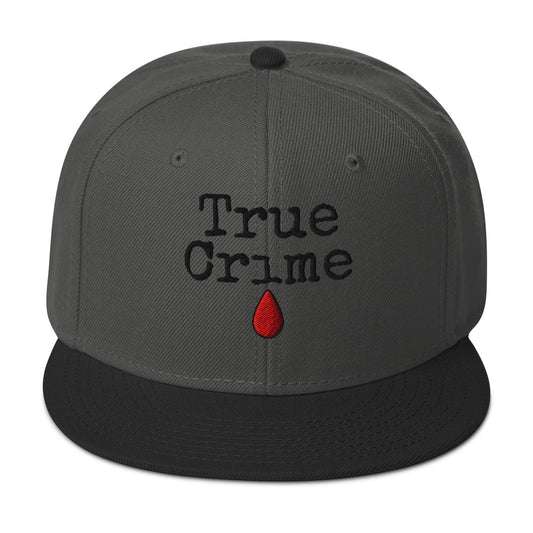 True Crime Blood Drop embroidered snapback hat, product image 1