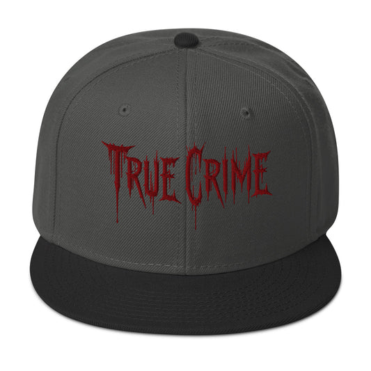 Blood Drip True Crime embroidered snapback hat, product image 1
