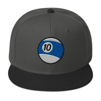 Ten Ball Billiards embroidered snapback hat, product image 7
