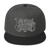 Future Corpses Horror Flat Bill embroidered snapback hat, product image 7