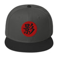Shadow Kanji 影 (Kage) Flat Bill embroidered snapback hat, product image 7