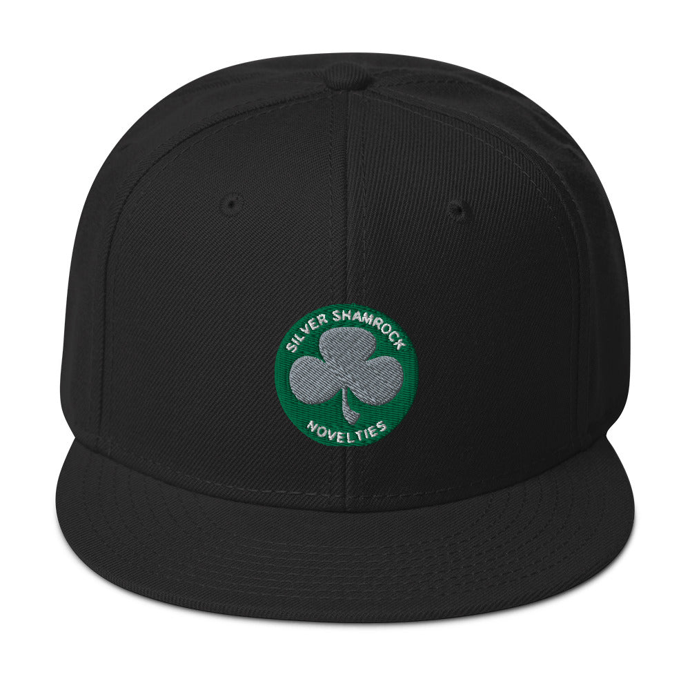 Silver Shamrock Novelties Embroidered Flat Bill Cap embroidered snapback hat, product image 4