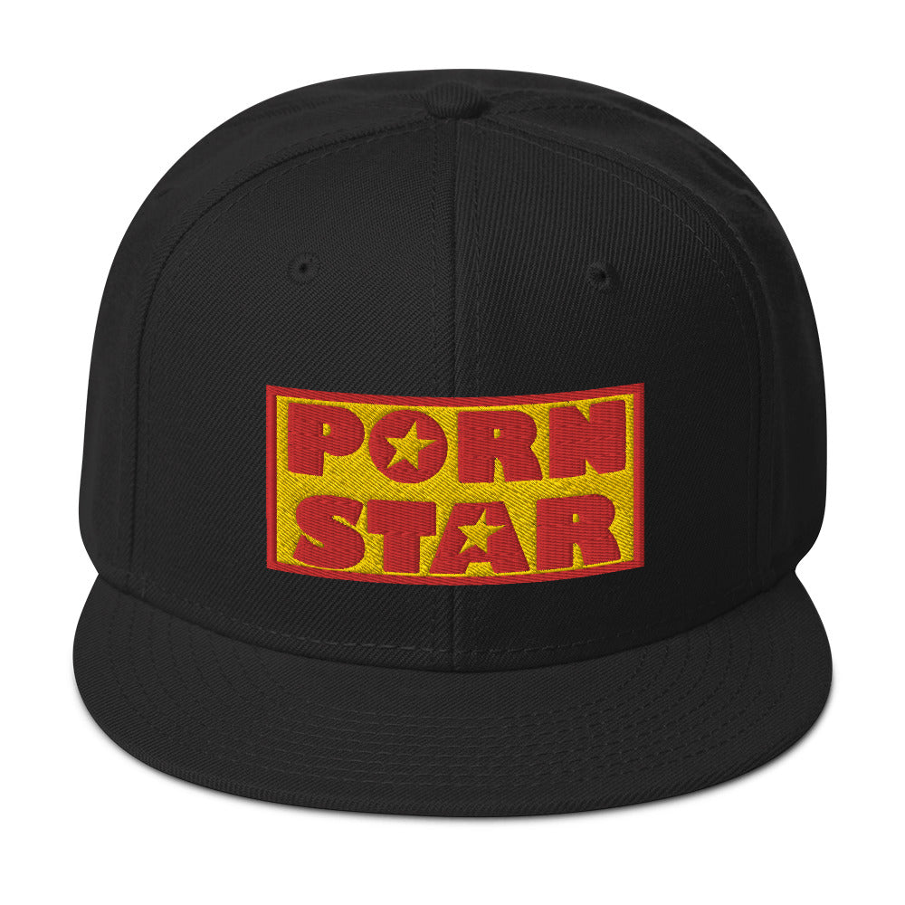 Occupation Porn Star Logo Embroidered Flat Bill Cap embroidered snapback hat, product image 4