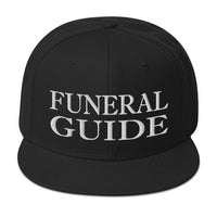 Funeral Guide Parlor Director Embroidered Flat Bill Cap embroidered snapback hat, product image 4