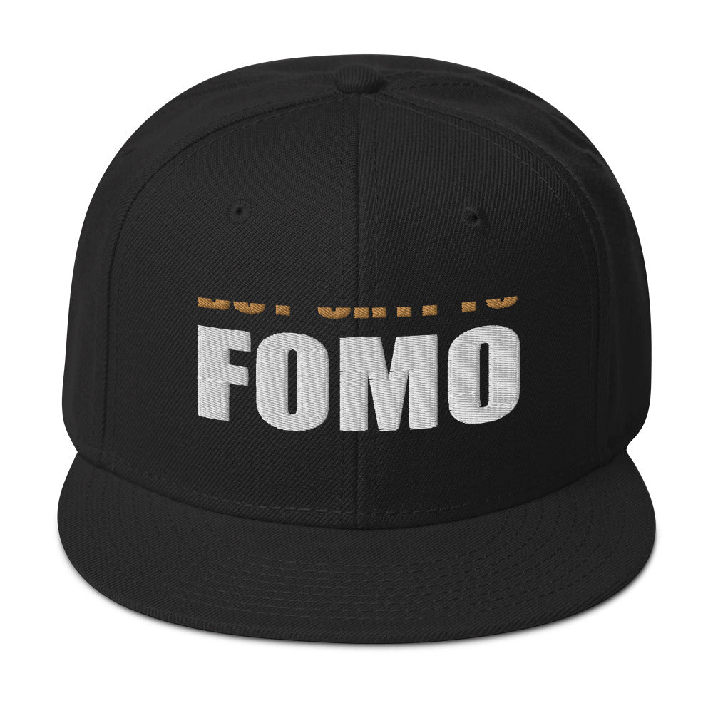 Buy Crypto Now and FOMO In Bitcoin Ethereum Flat Bill Cap Snapback Hat