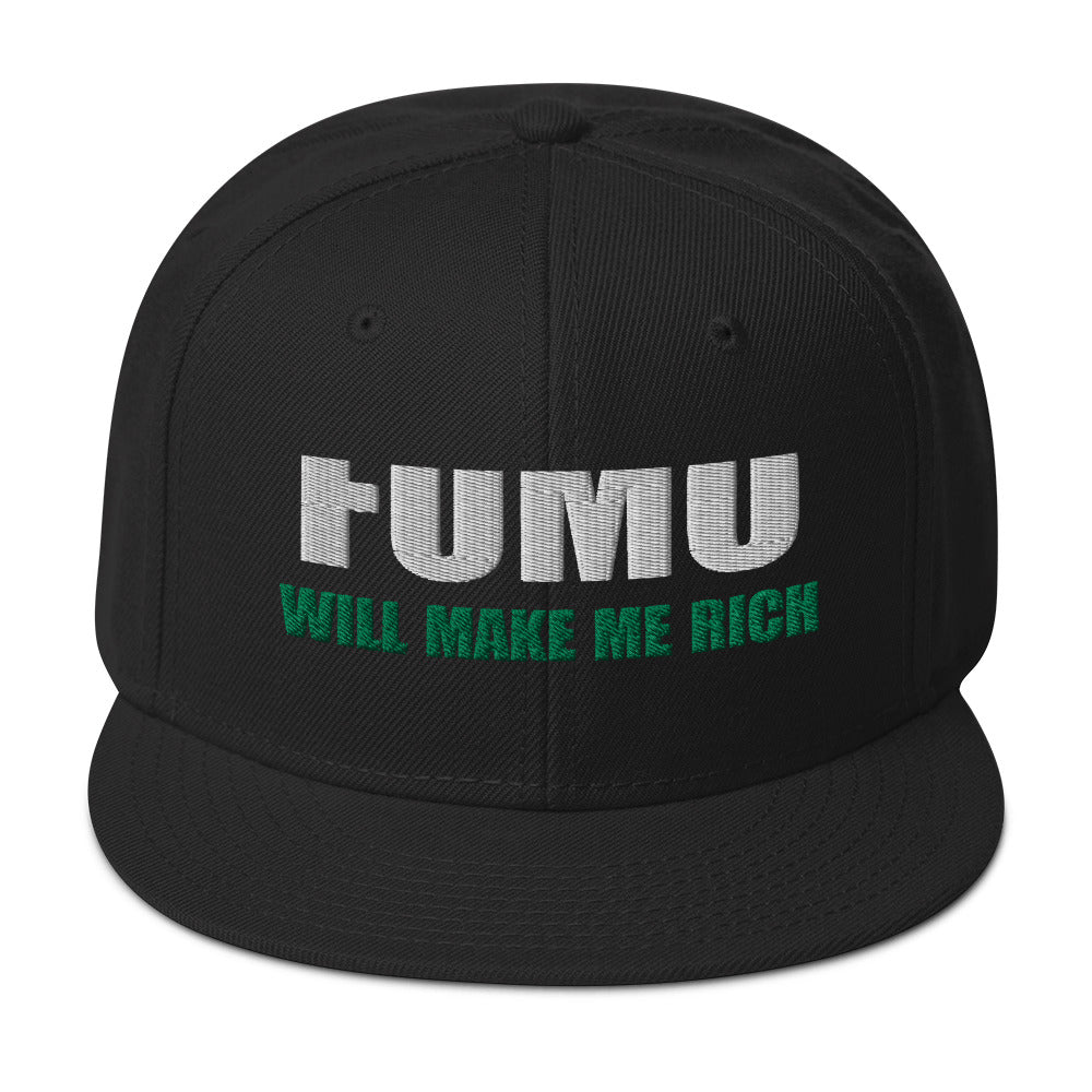 FOMO In Crypto Will Make Me Rich Bitcoin Bull Run Flat Bill Cap Snapback Hat