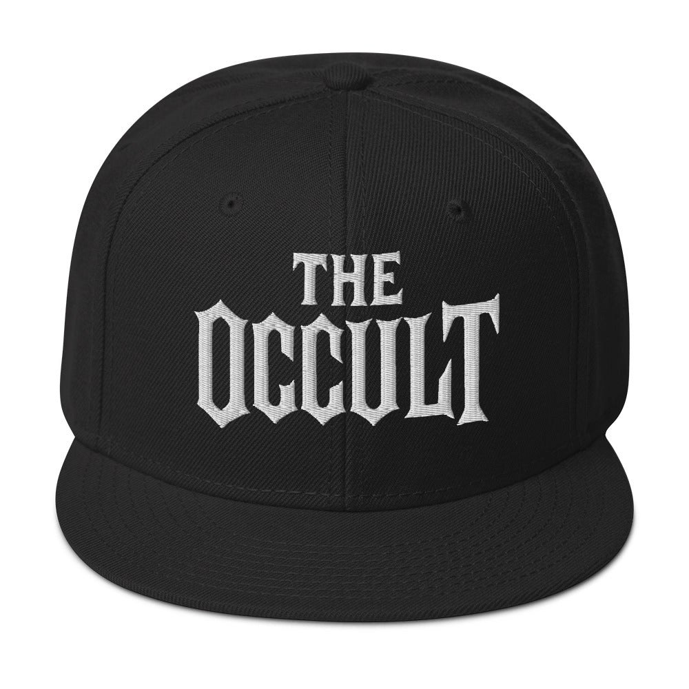 The Occult White Supernatural embroidered snapback hat, product image 1