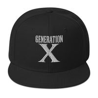 Generation X Retro embroidered snapback hat, product image 1