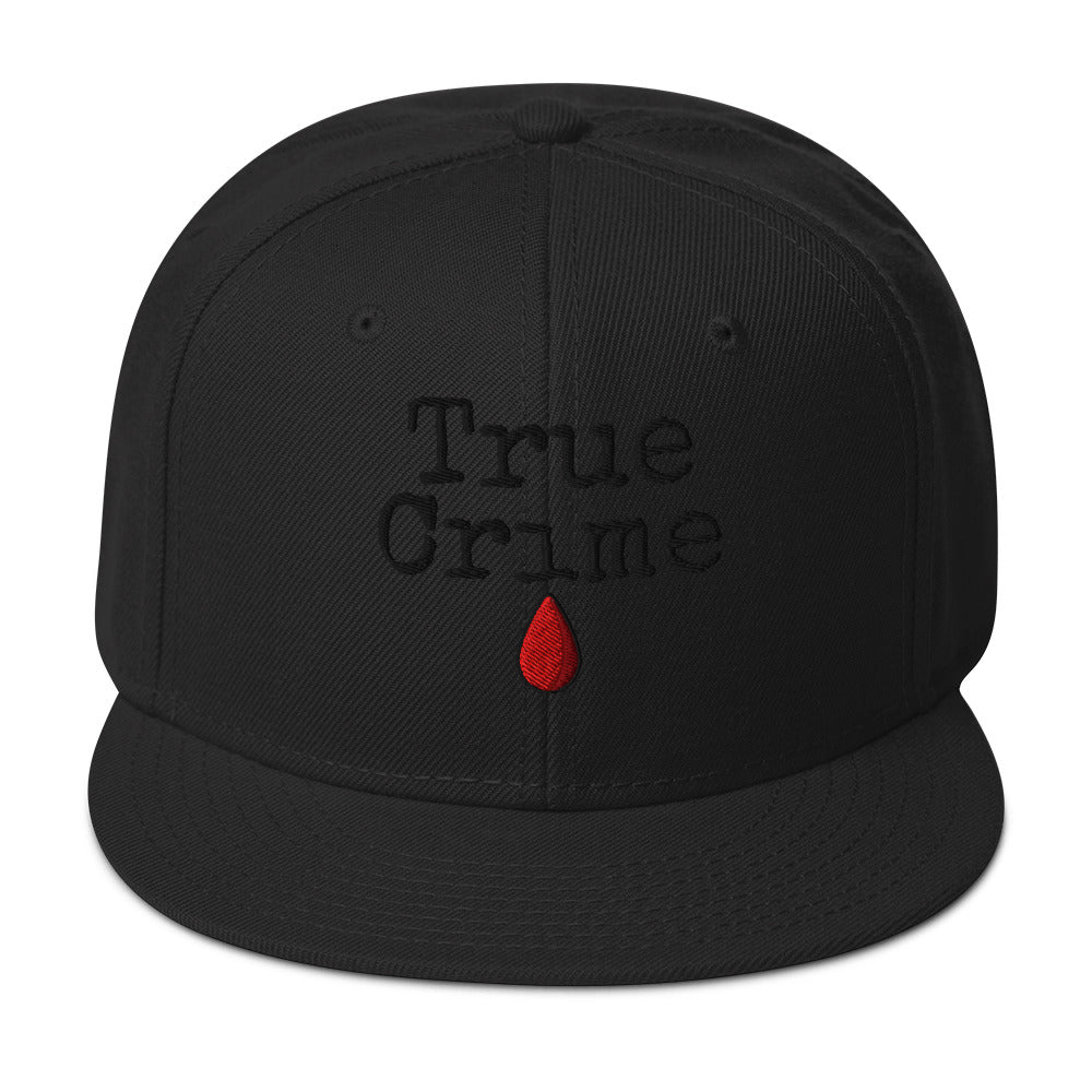 True Crime Blood Drop embroidered snapback hat, product image 4