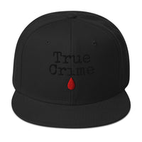 True Crime Blood Drop embroidered snapback hat, product image 4