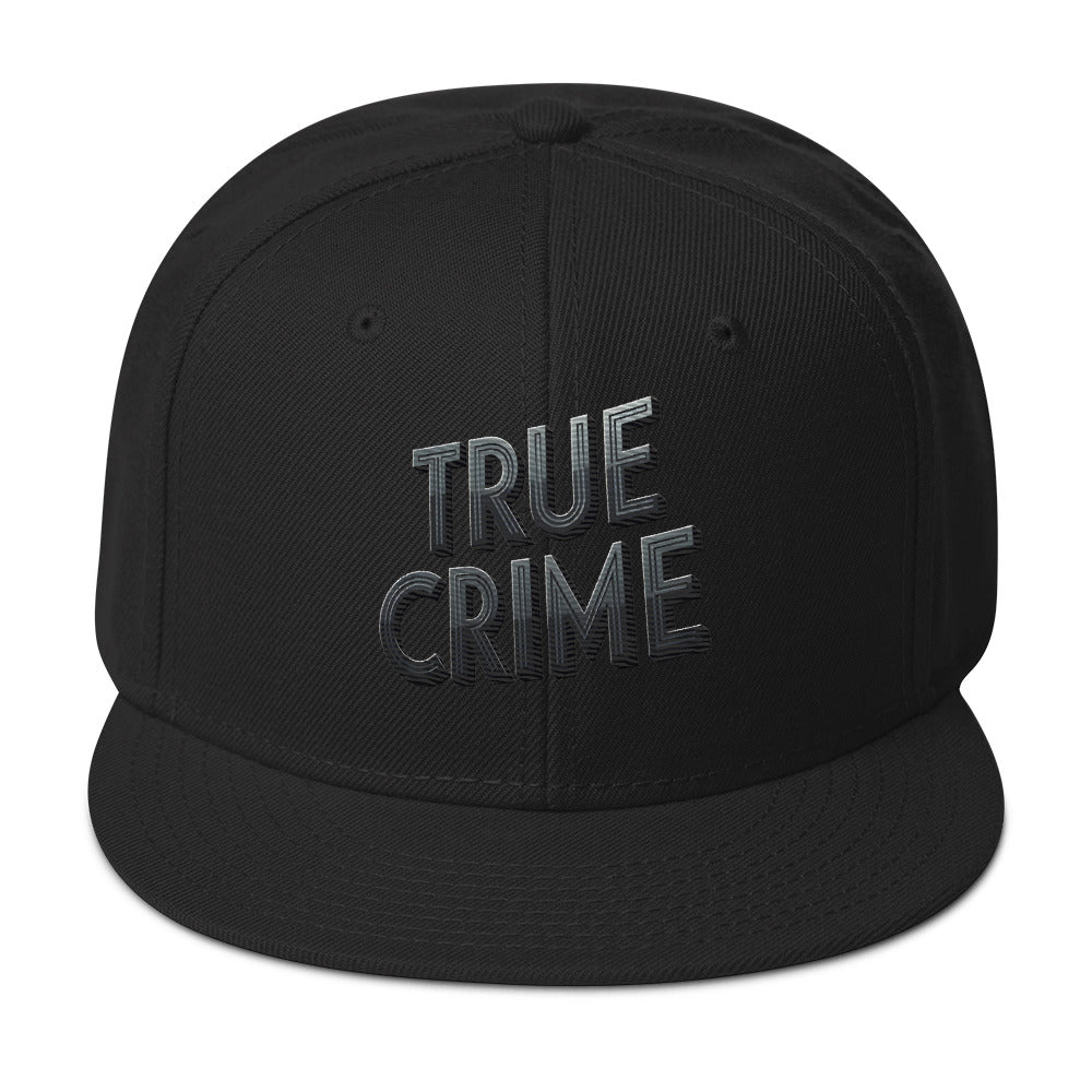 Detective Style True Crime embroidered snapback hat, product image 4