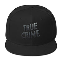 Detective Style True Crime embroidered snapback hat, product image 4