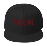 Blood Drip True Crime embroidered snapback hat, product image 4