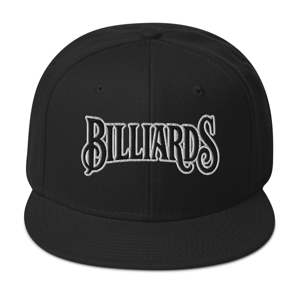 Billiards Pool Hall embroidered snapback hat, product image 4
