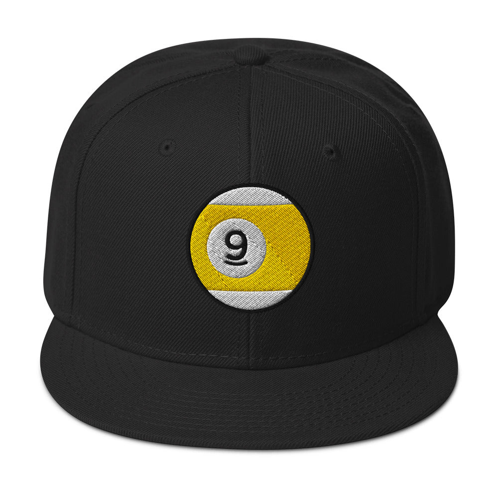 Nine Ball Line Billiards embroidered snapback hat, product image 1