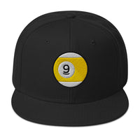 Nine Ball Line Billiards embroidered snapback hat, product image 1