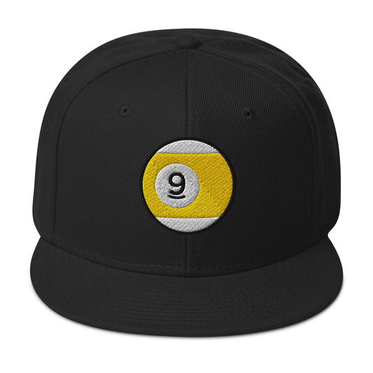 Nine Ball Line Billiards embroidered snapback hat, product image 1