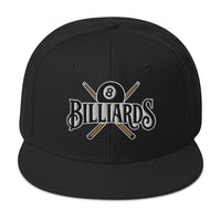 Billiards Cue Sticks 8 Ball embroidered snapback hat, product image 4