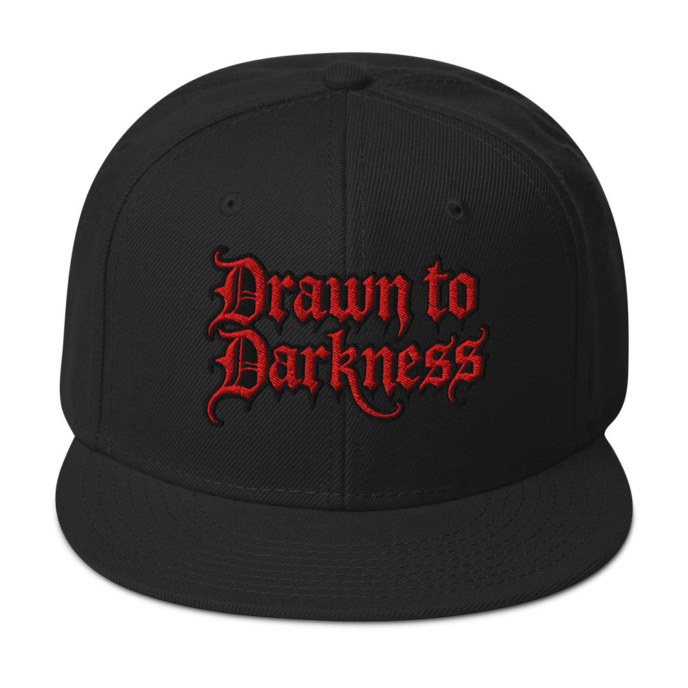 Drawn to Darkness Horror embroidered snapback hat, product image 4