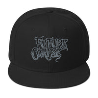 Future Corpse Horror Flat Bill embroidered snapback hat, product image 4