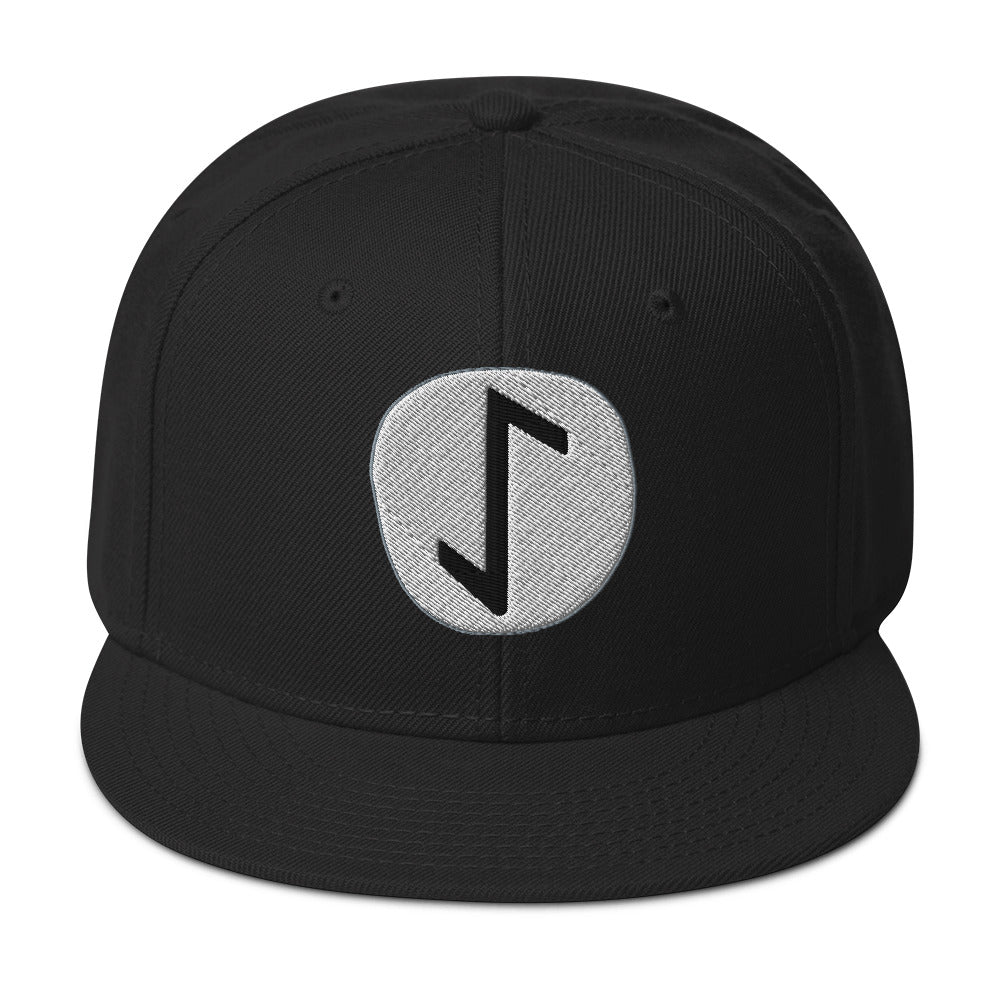 Eihwaz Rune embroidered snapback hat, product image 1
