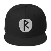 Raidho Rune embroidered snapback hat, product image 1