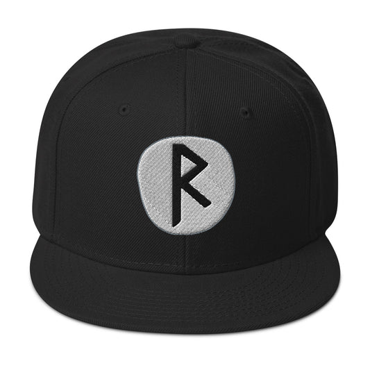 Raidho Rune embroidered snapback hat, product image 1